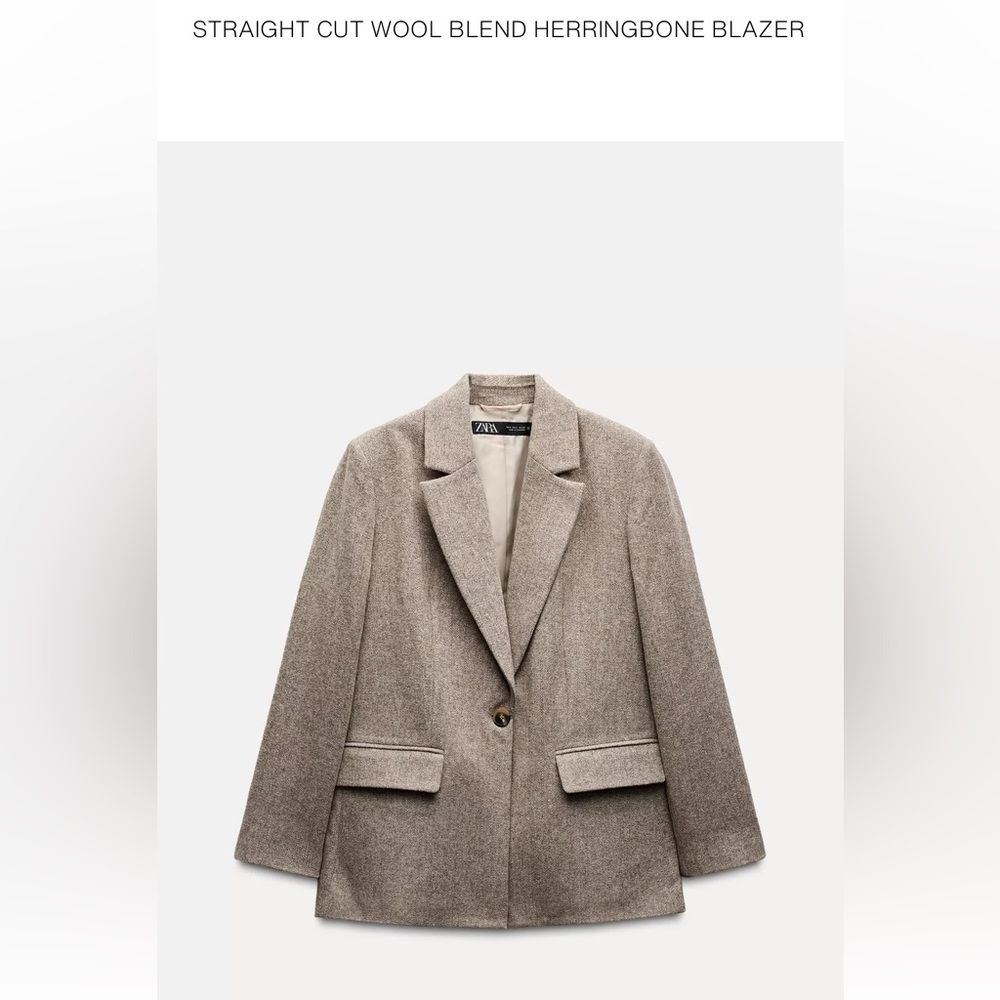 Zara Women's Beige Blazer Jacket